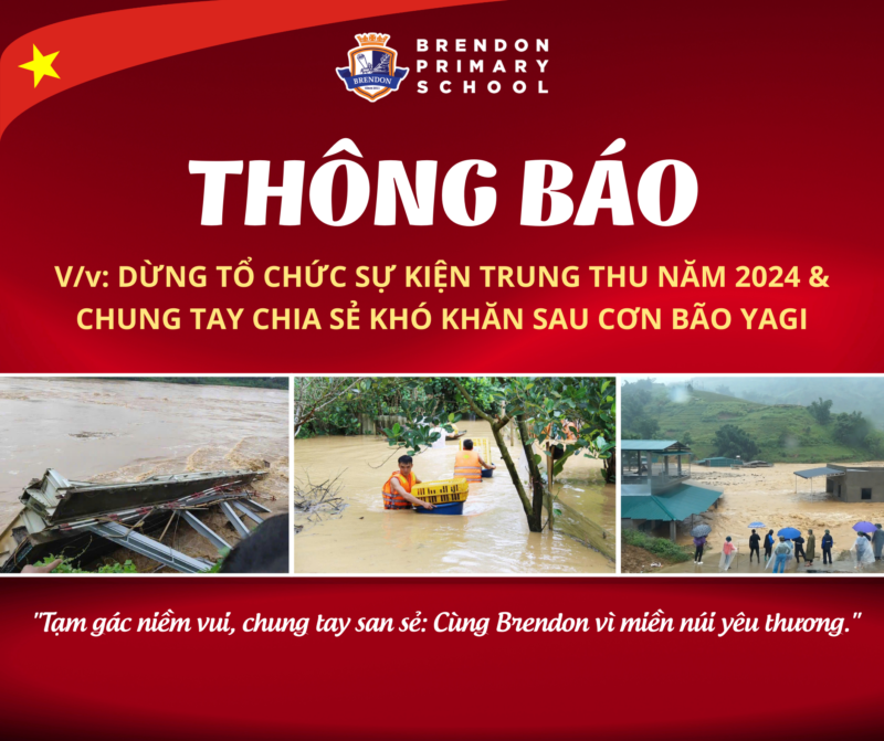 Thông báo dừng tổ chức sự kiện Trung thu 2024 & Chia sẻ khó khăn sau cơn bão Yagi