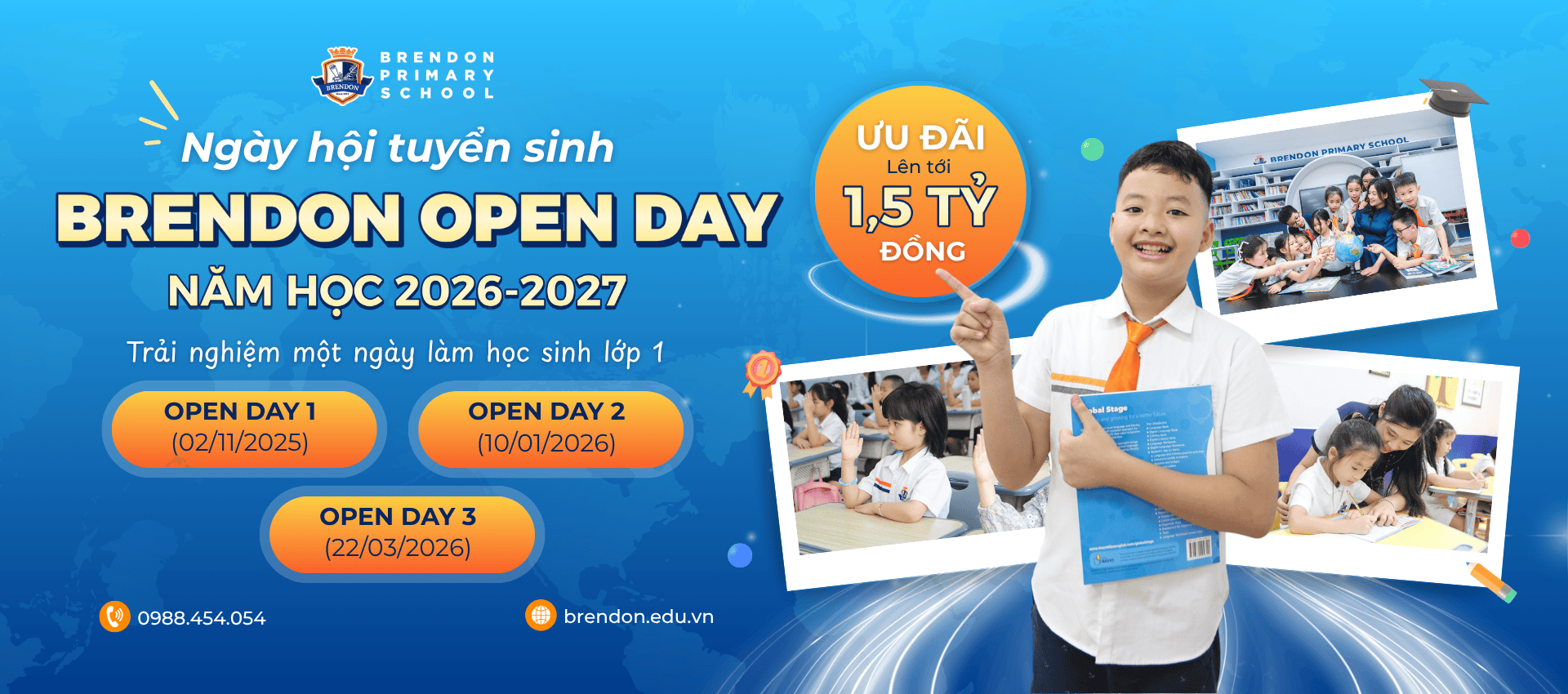 Các chương trình tuyển sinh - Trường tiểu học Brendon